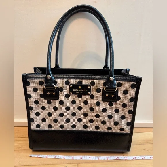 Kate Spade Polka Dot Tote Bag - Like New - Picture 7 of 9